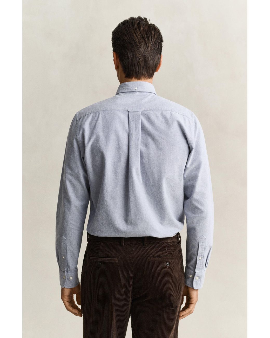 Gant Blue Brushed Oxford Shirt for men