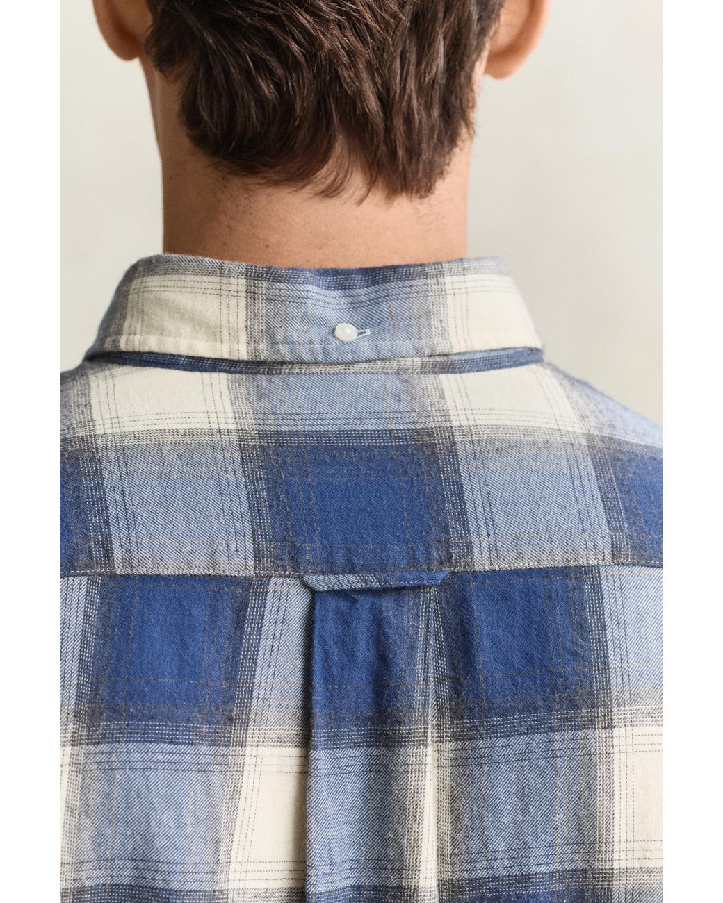 Gant Blue Checked Windblown Flannel Shirt for men