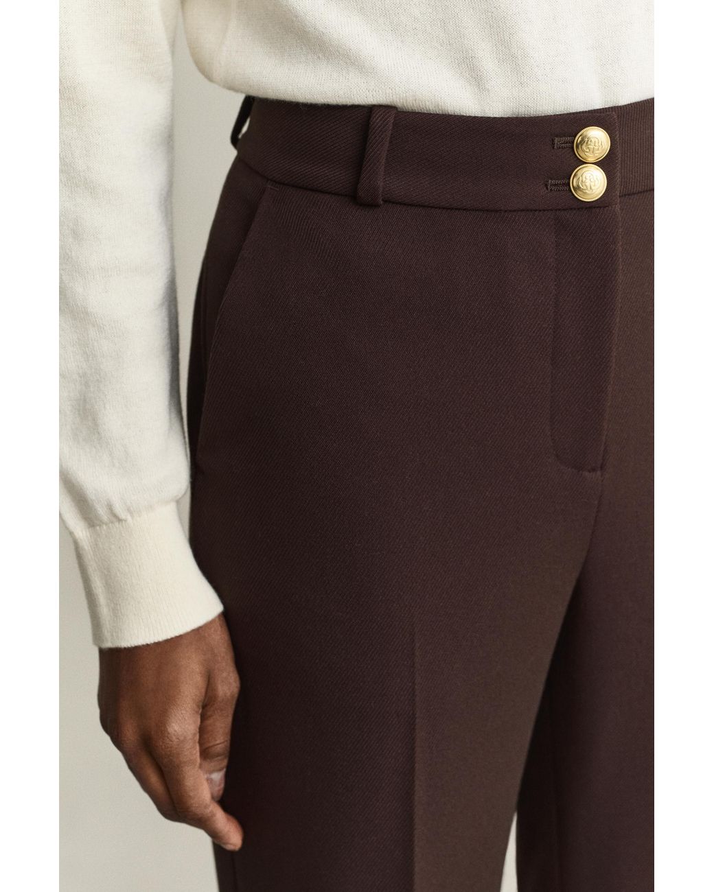 Gant Natural Flared Nautical Pants Deep