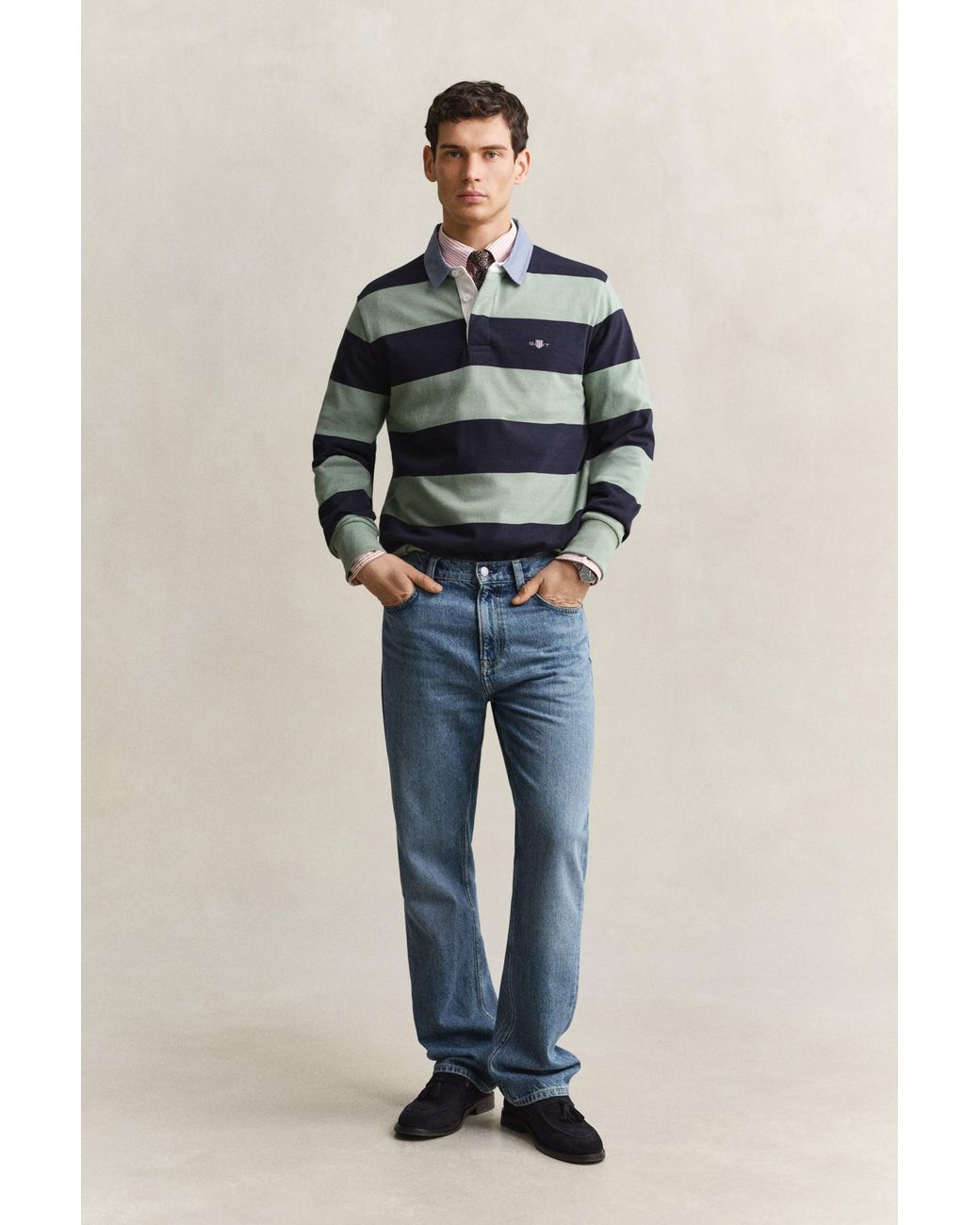 Gant Blue Classic Heavy Rugger for men