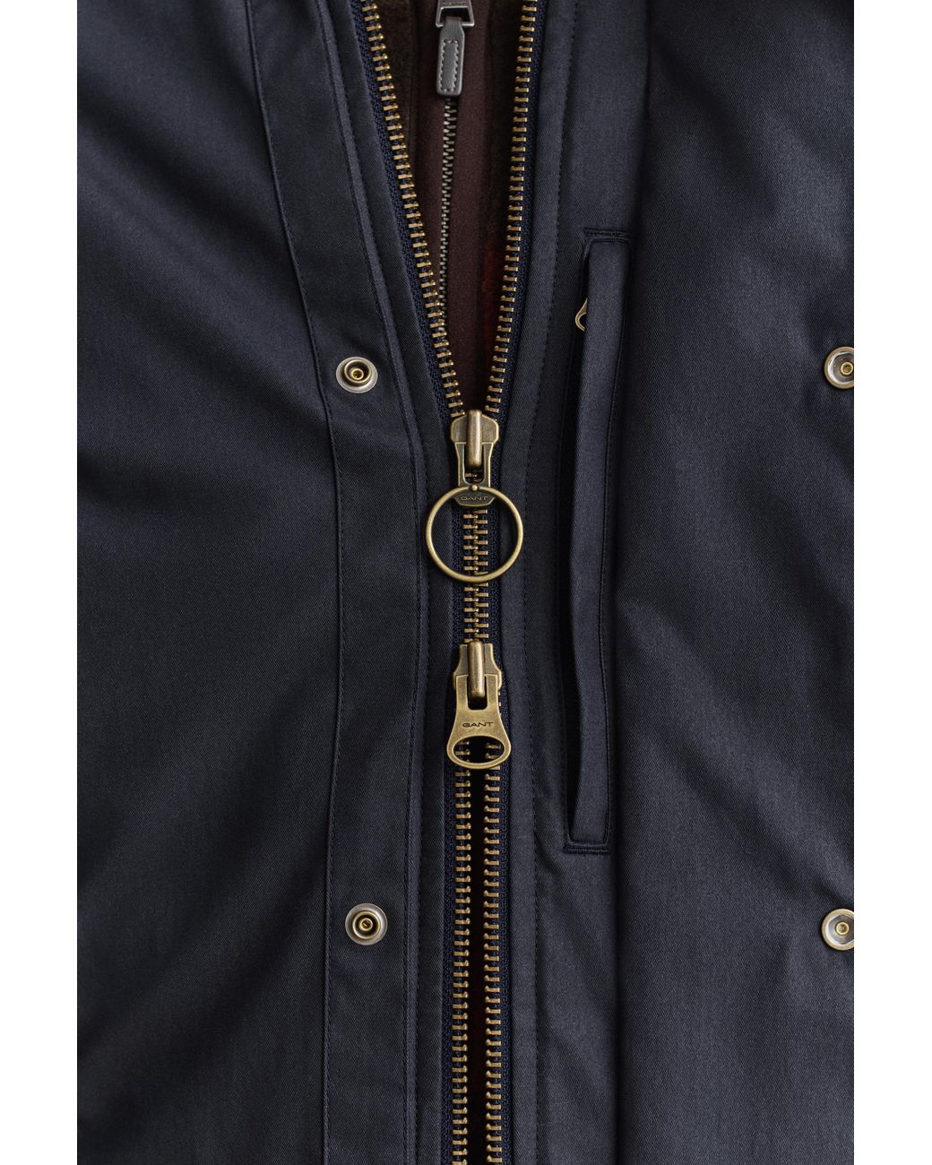Gant Blue Waxed Double Decker Jacket Evening for men
