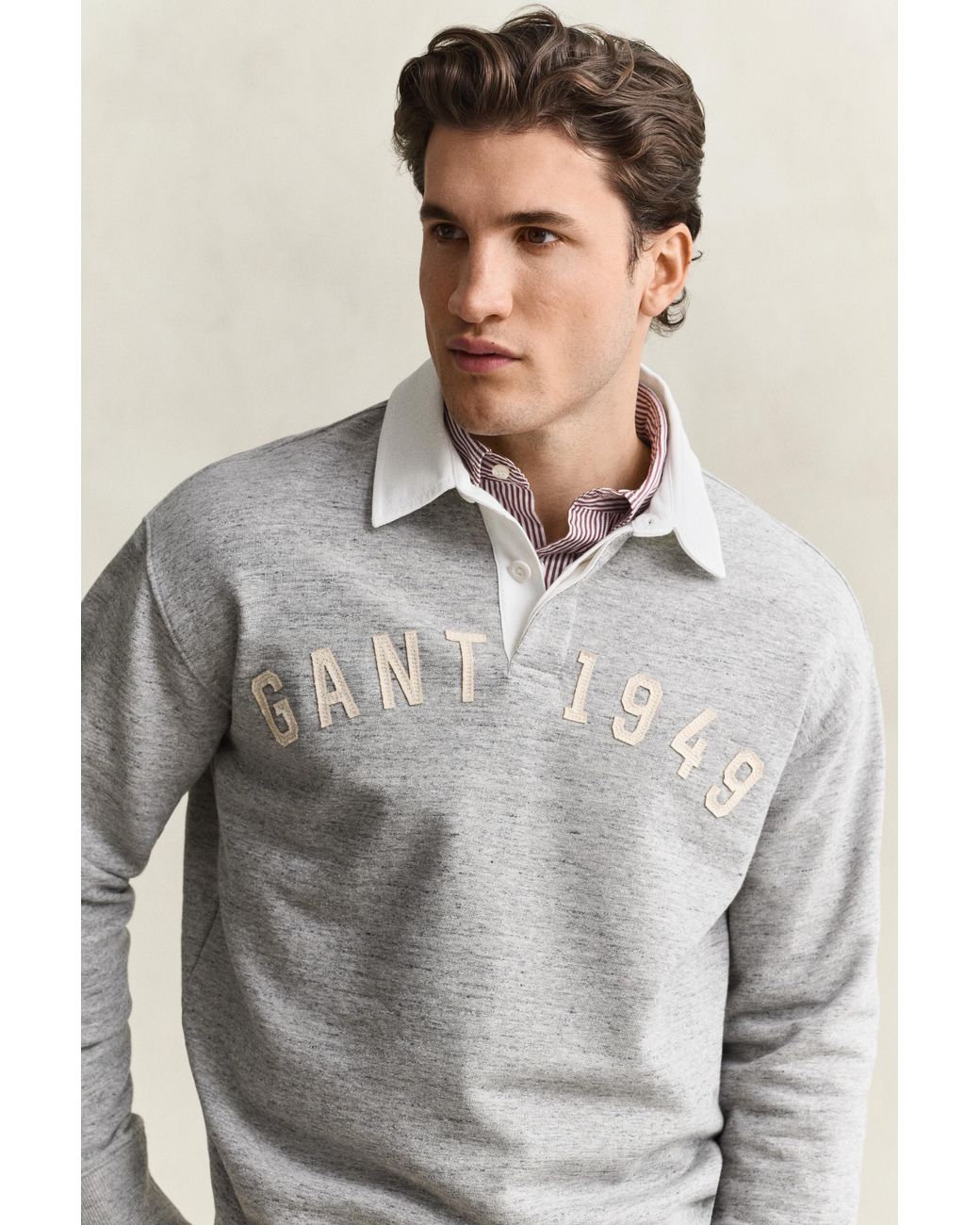 Gant Gray Heather Rugger Melange for men