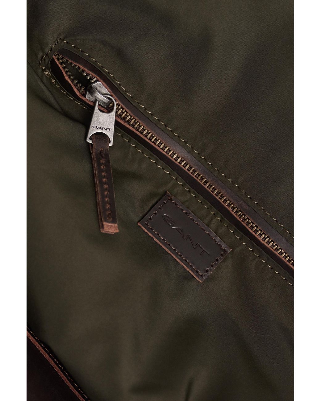 Gant Green Quilted Duffel Bag Dark Moss for men
