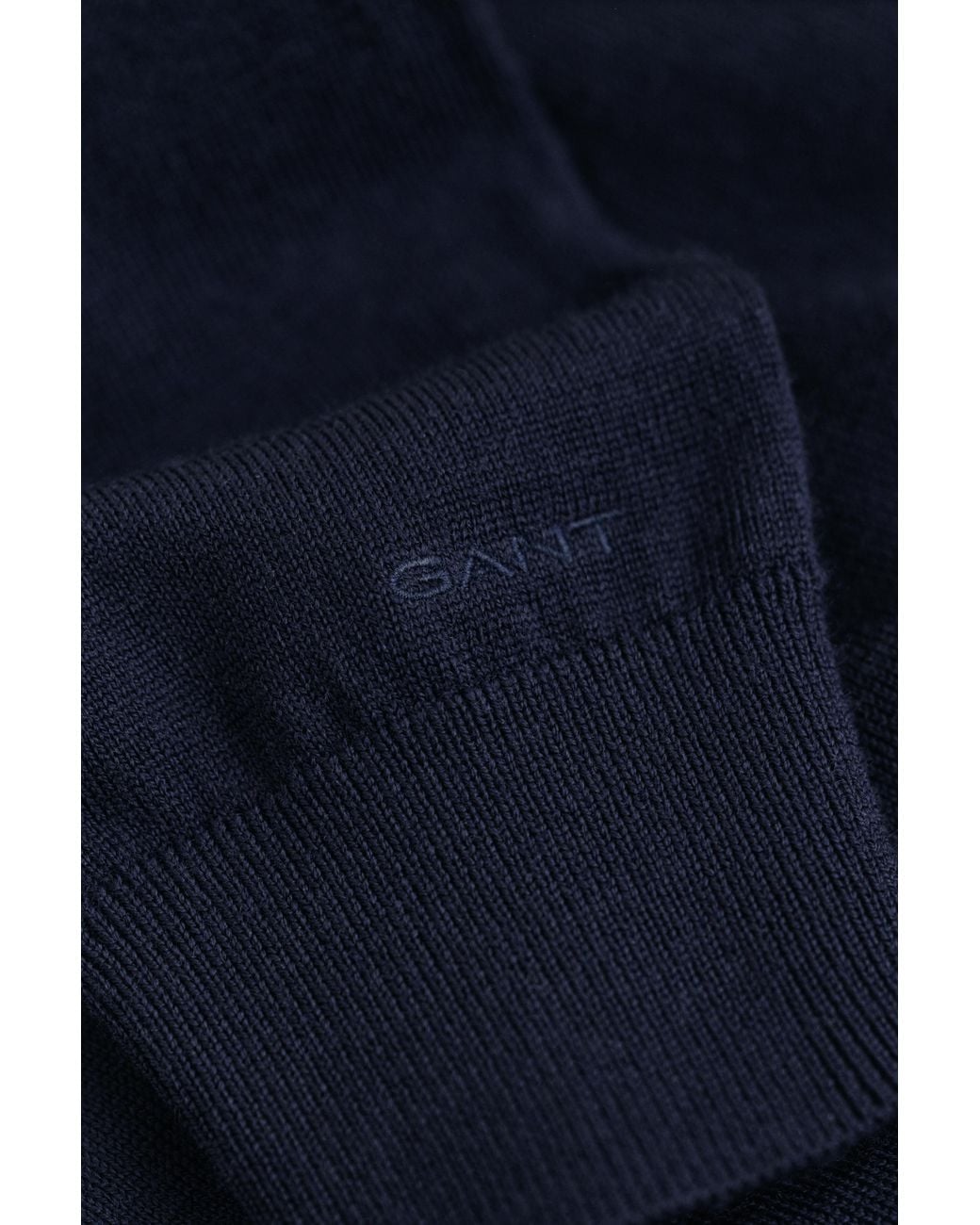 Gant Blue Extra Fine Merino Wool Turtleneck Sweater