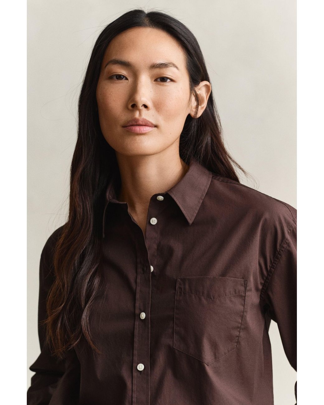 Gant Blue Relaxed Fit Classic Poplin Shirt