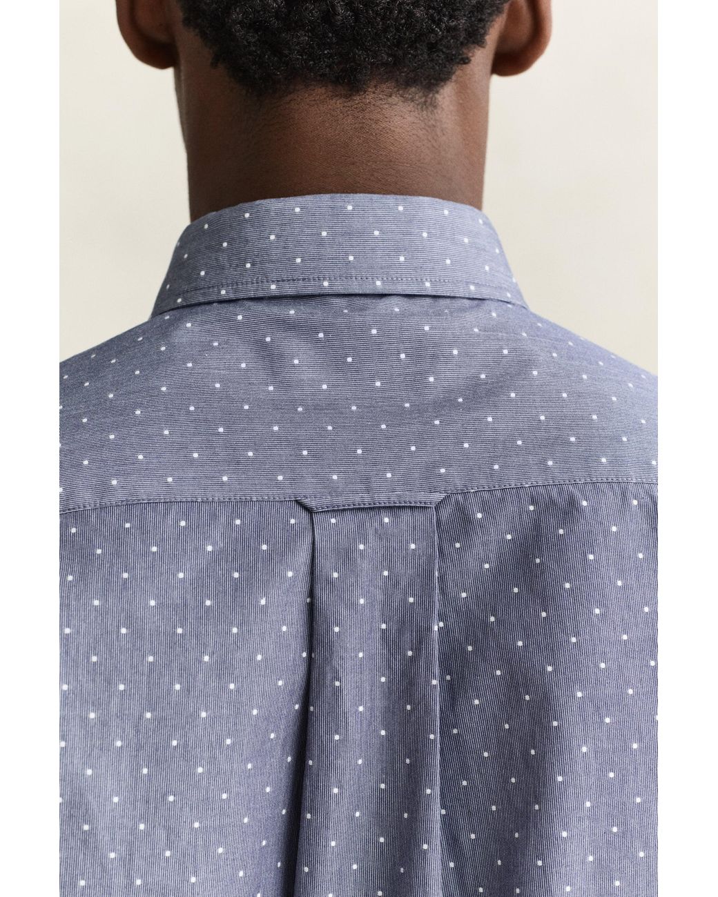 Gant Blue Fil Coupé Shirt Persian for men