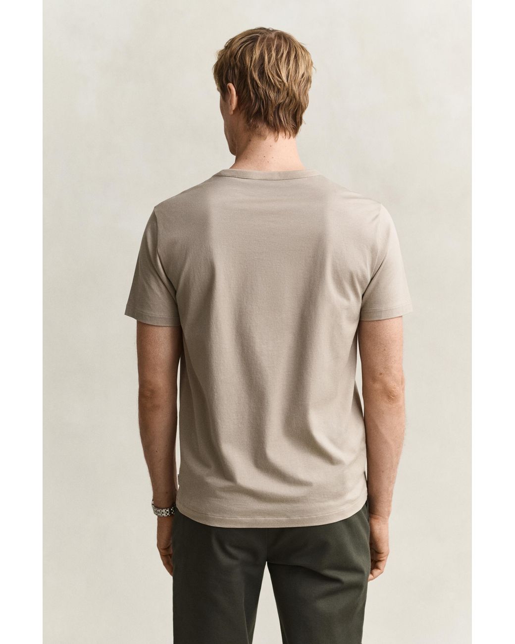 Gant Natural Pima Cotton T-Shirt for men