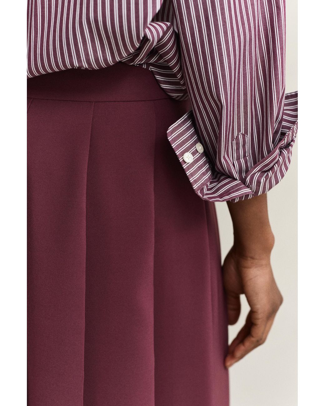 Gant Multicolor Pleated Midi Skirt