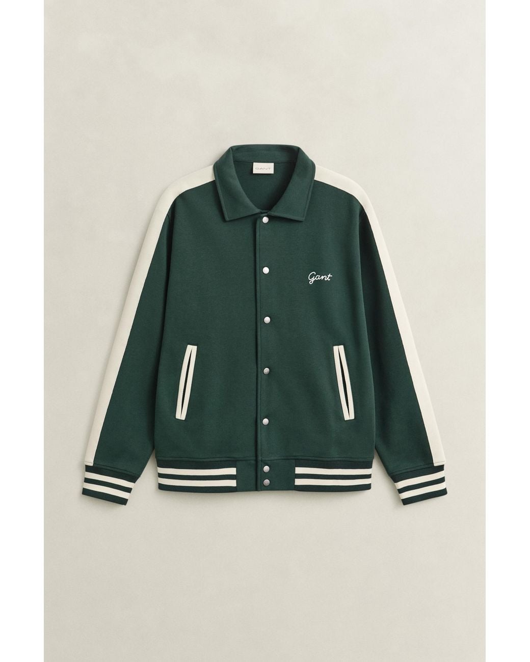 Gant Green Interlock Buttoned Jacket Tartan for men