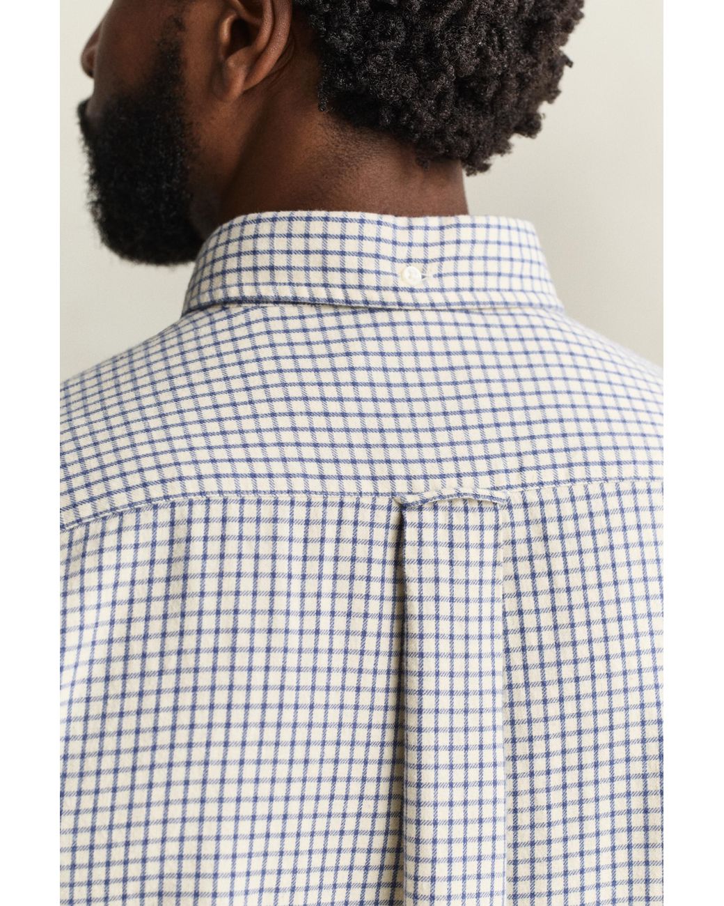 Gant Gray Checked Windblown Flannel Shirt for men