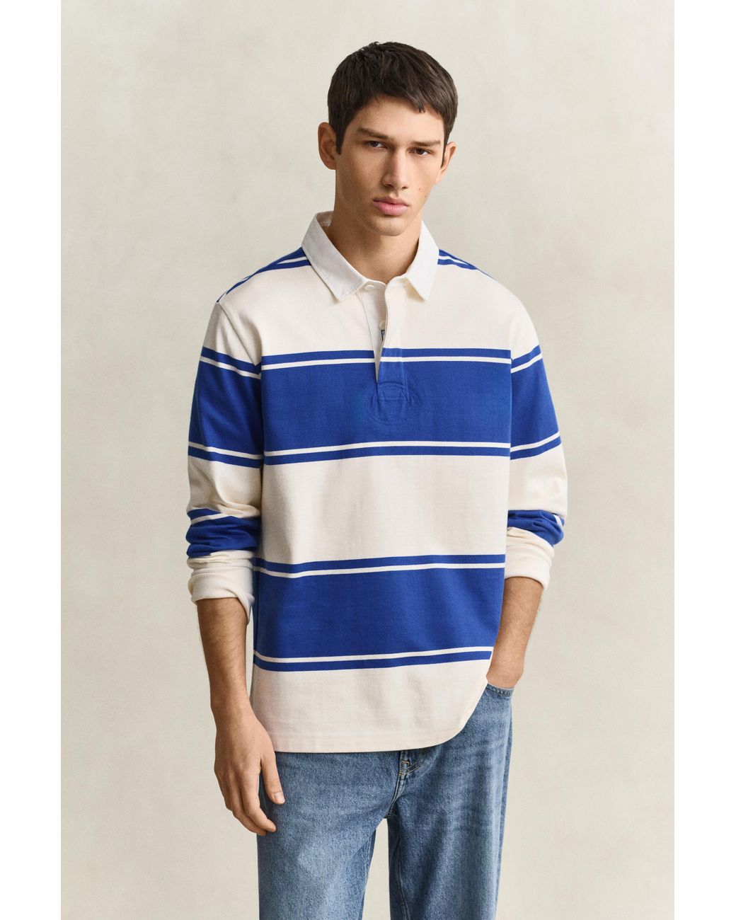 Gant Blue Striped Rugger for men