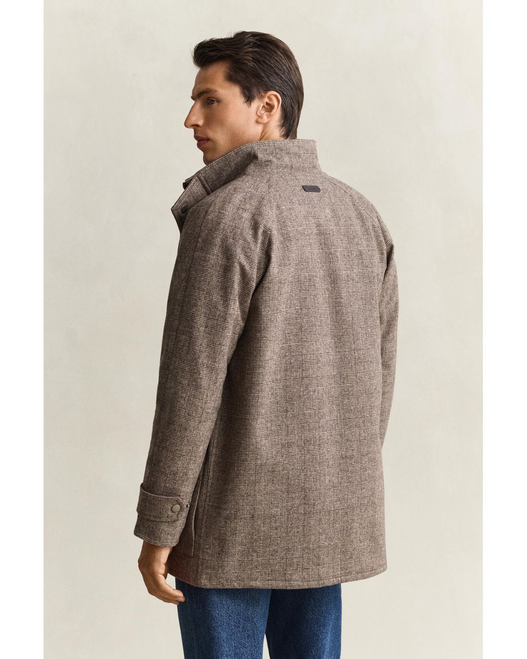 Gant Brown Wool Blend Double Decker Jacket for men