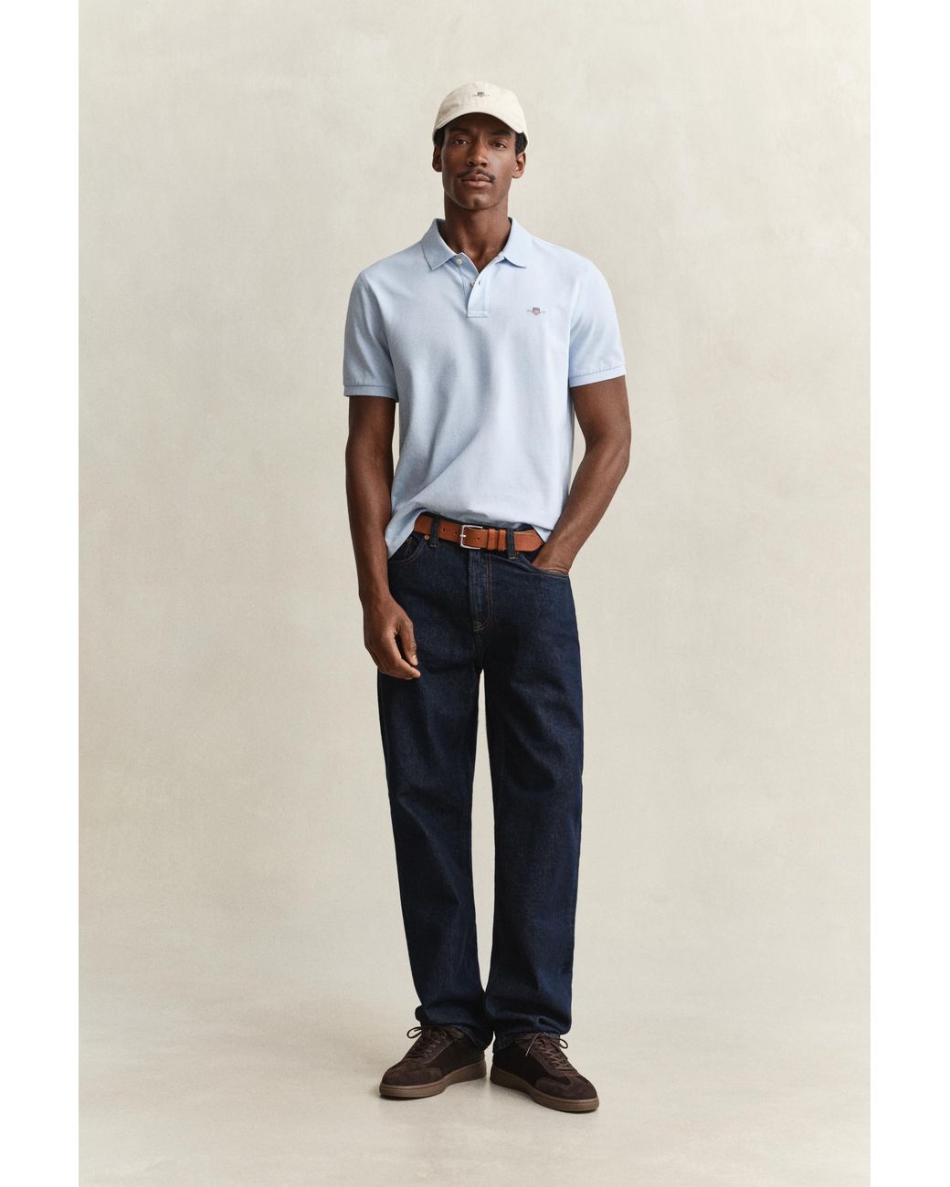 Gant Blue Classic Regular Polo Shirt for men