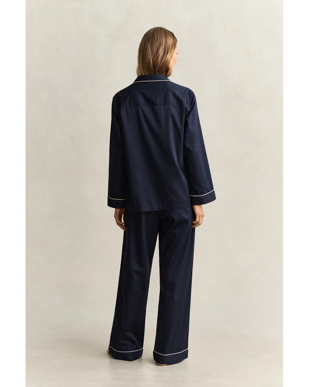 Gant Blue Satin Pajama Set Evening
