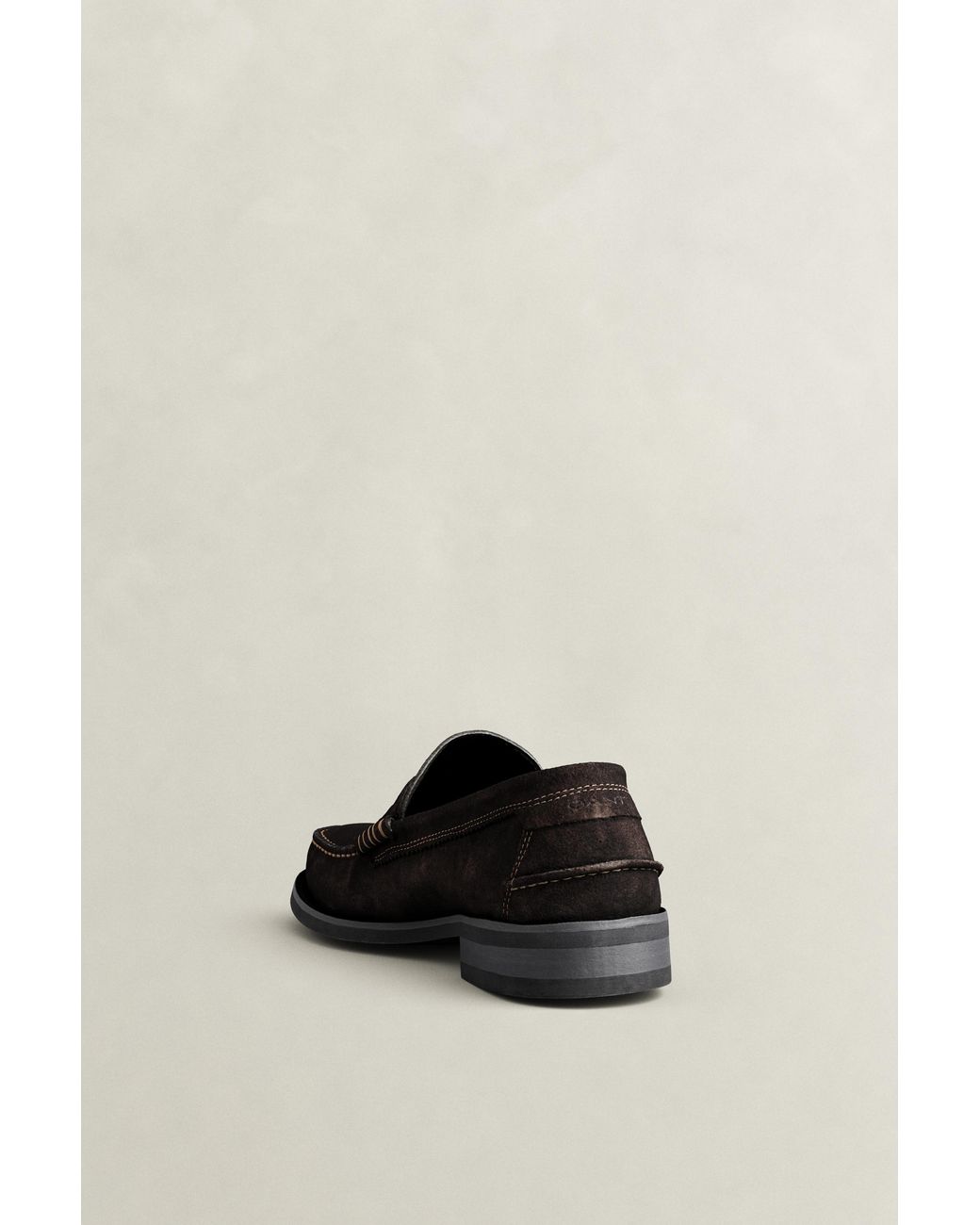 Gant Brown Lenkoxx Suede Loafers Weathered for men