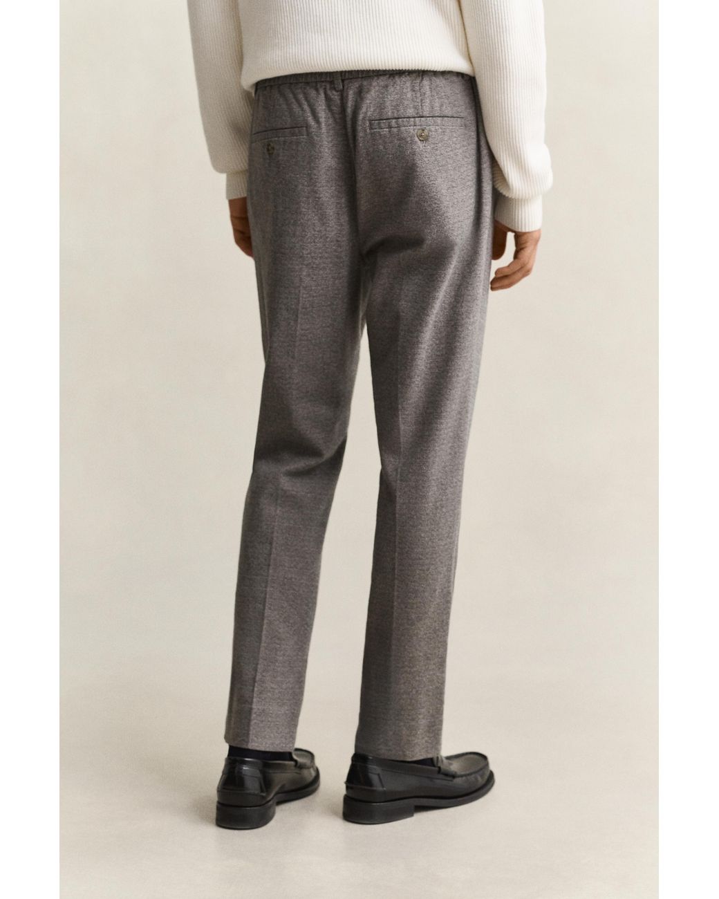 Gant Gray Flannel Pants for men