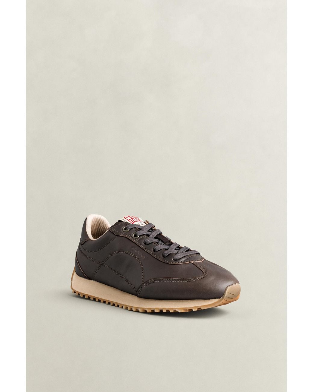 Gant Gray Beja Leather Sneakers Dark