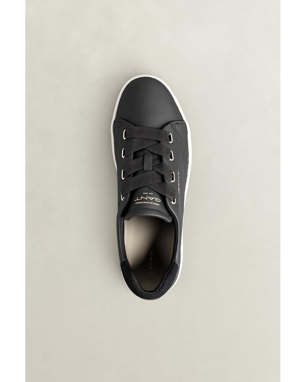 Gant Black Avona Leather Sneakers