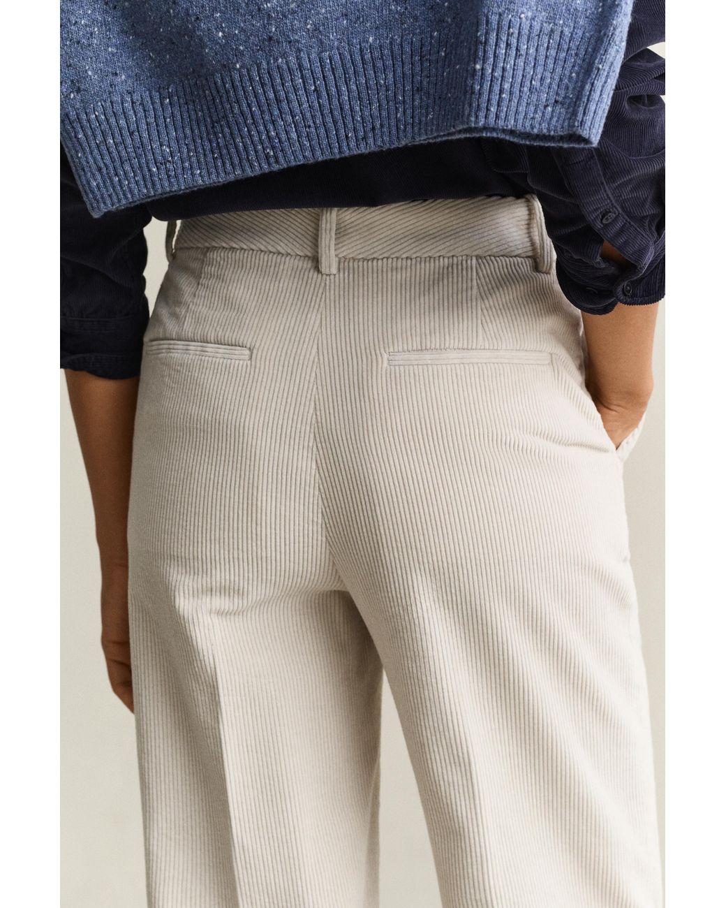 Gant Blue Tailored Corduroy Pants