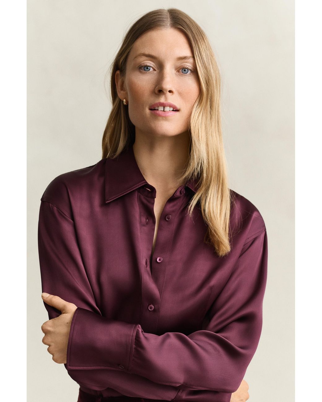 Gant Purple Slim Shirt