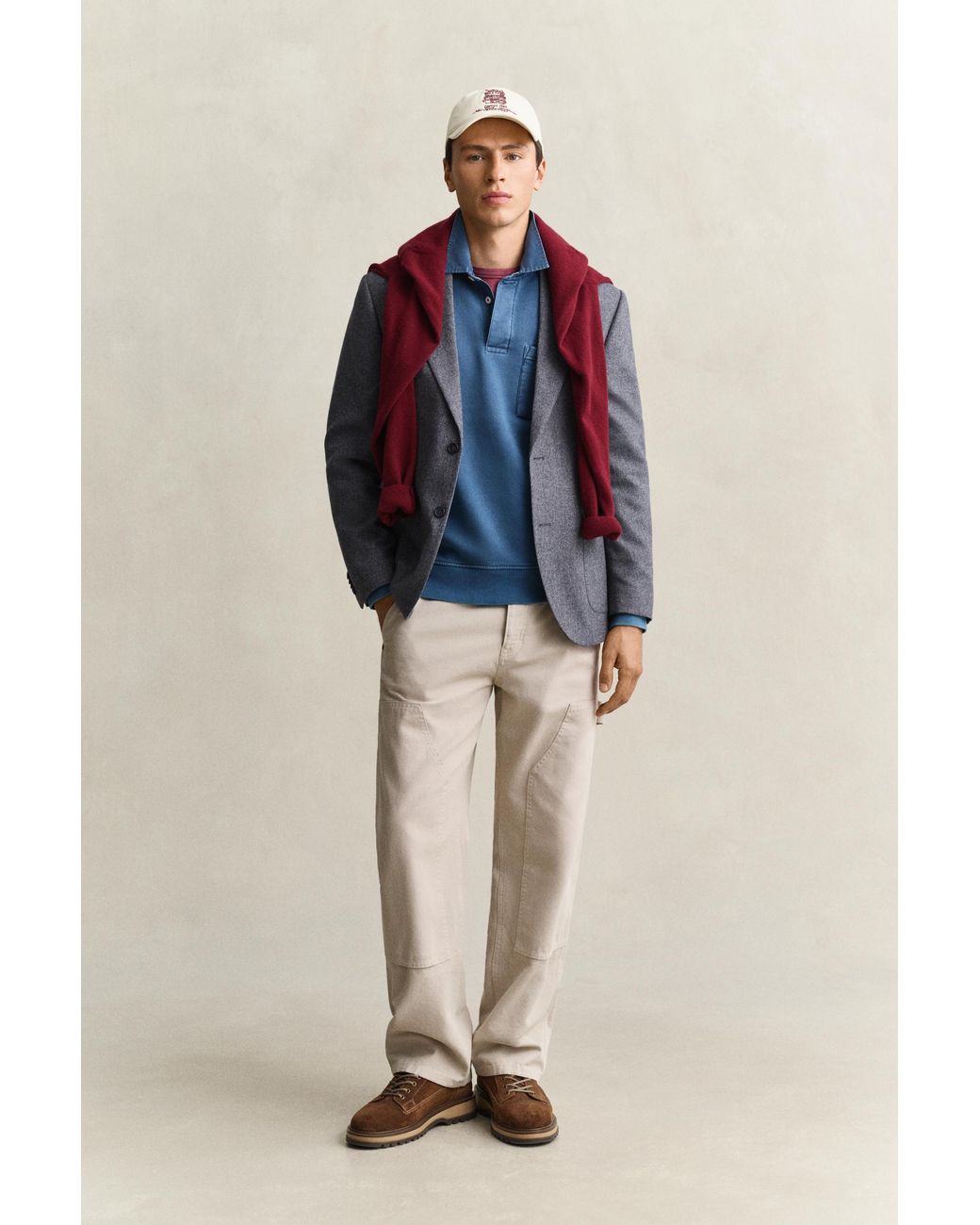 Gant Blue Sweatshirt Rugger for men