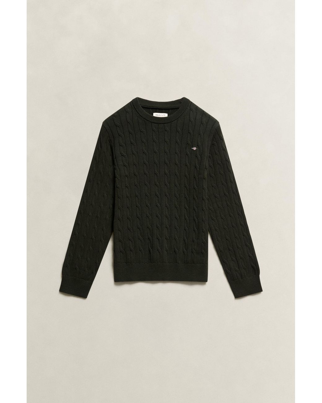 Gant Black Teens Teen Boys Shield Sweater Dark Moss for men