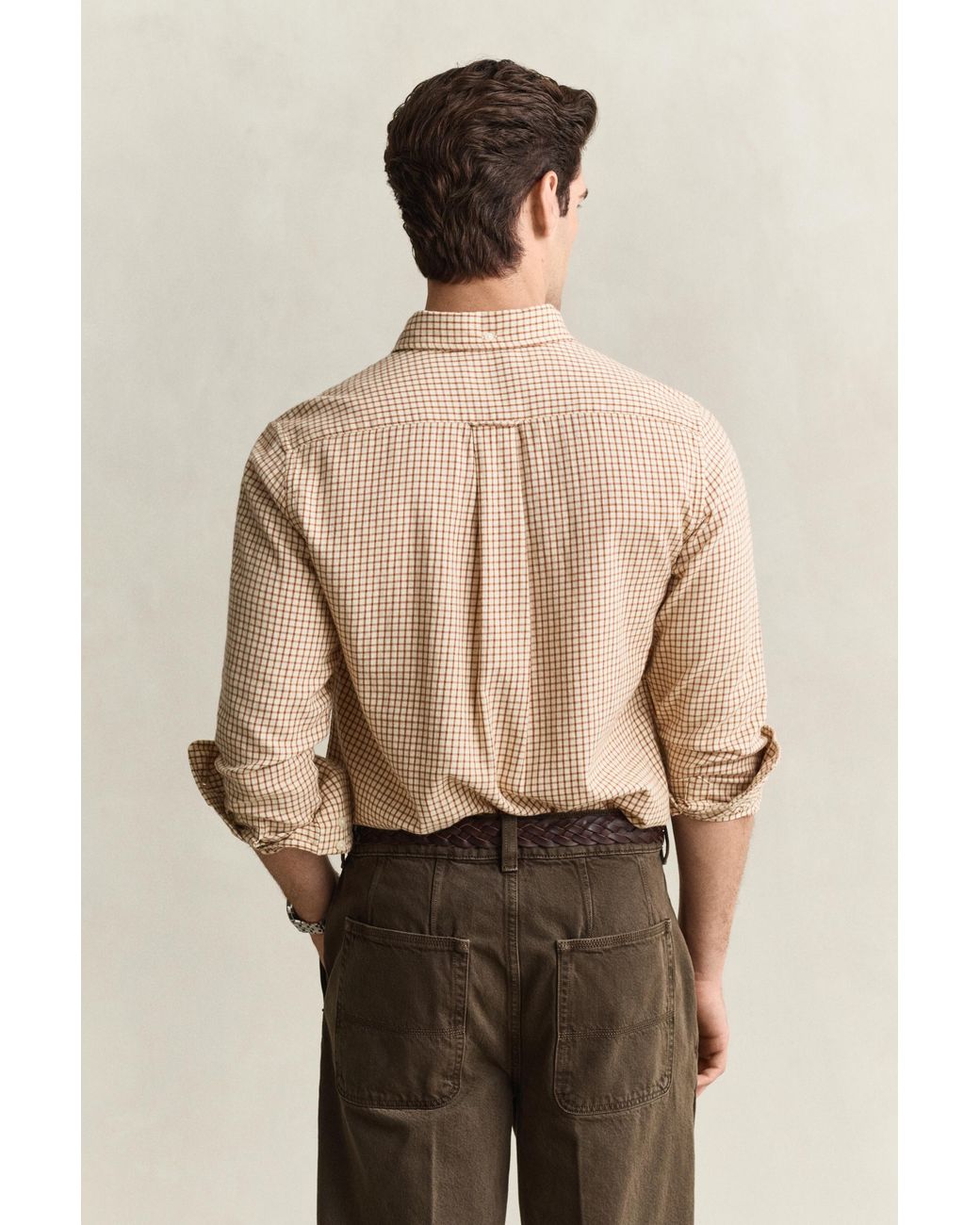 Gant Natural Checked Windblown Flannel Shirt for men