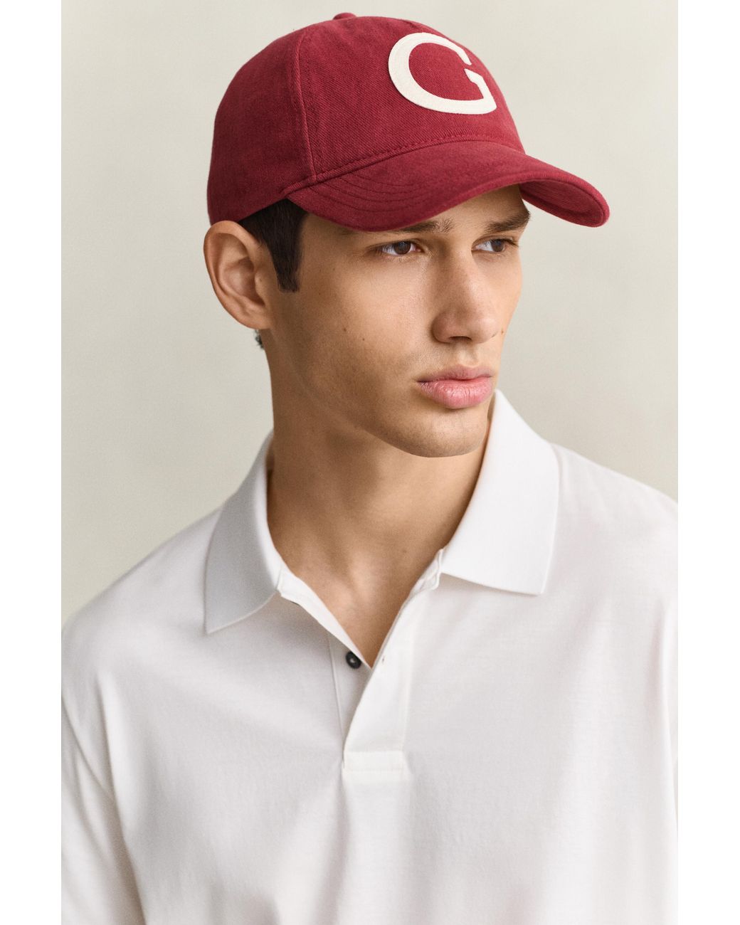 Gant White Pima Cotton Polo Shirt Eggshell for men