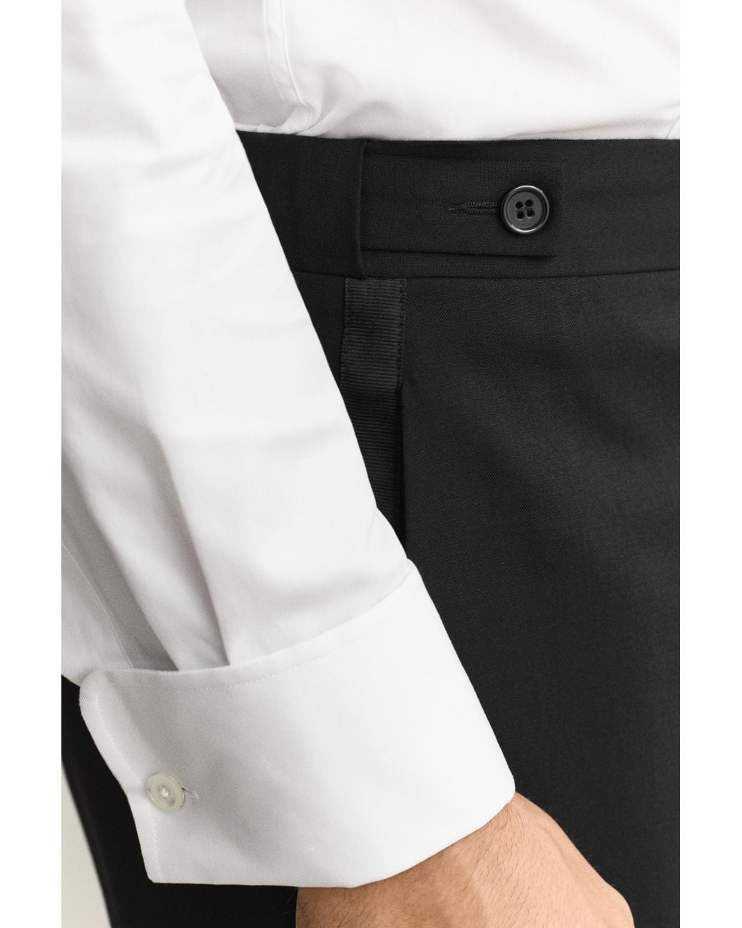 Gant Black Tuxedo Pants for men