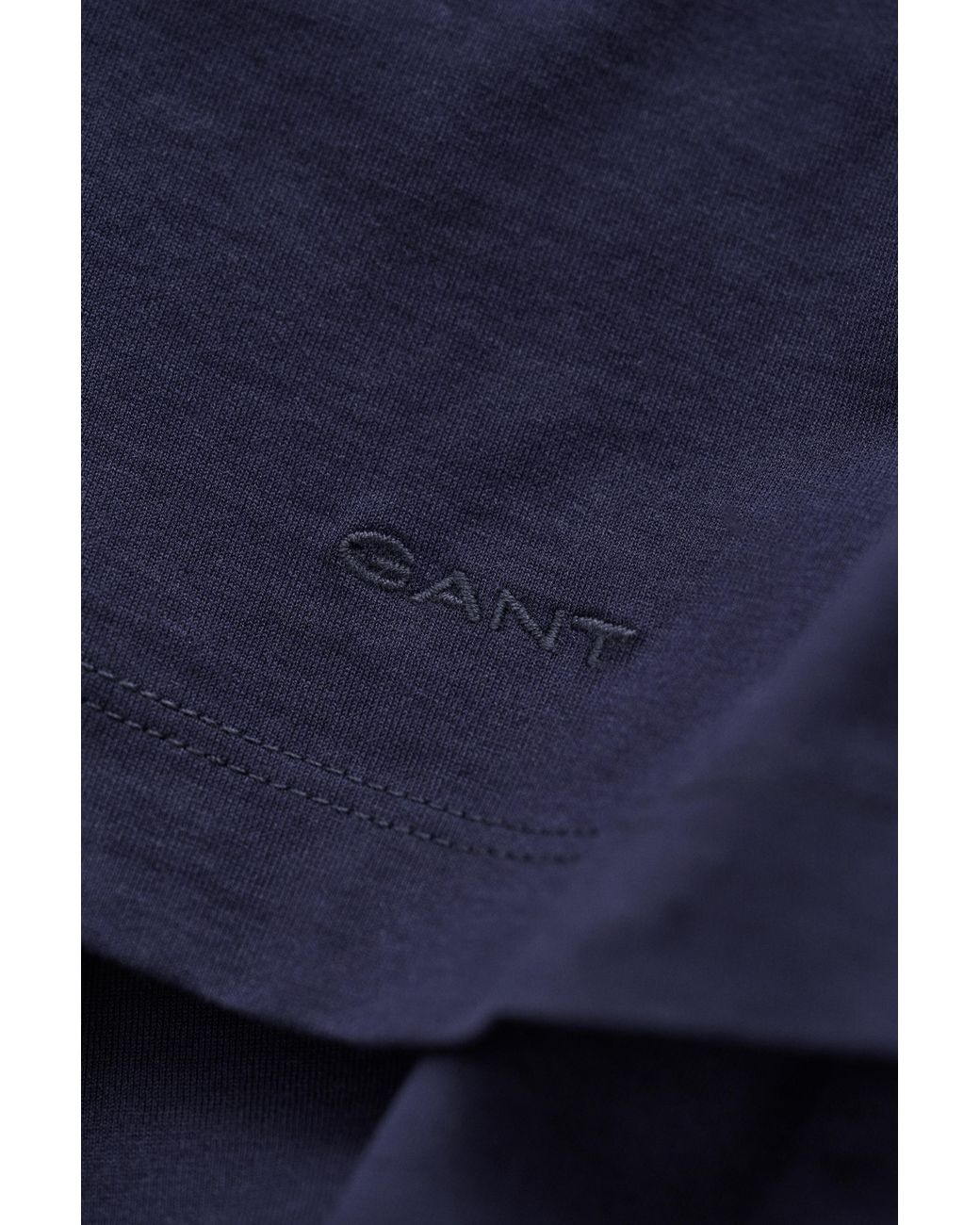 Gant Blue Pima Cotton T-Shirt Evening