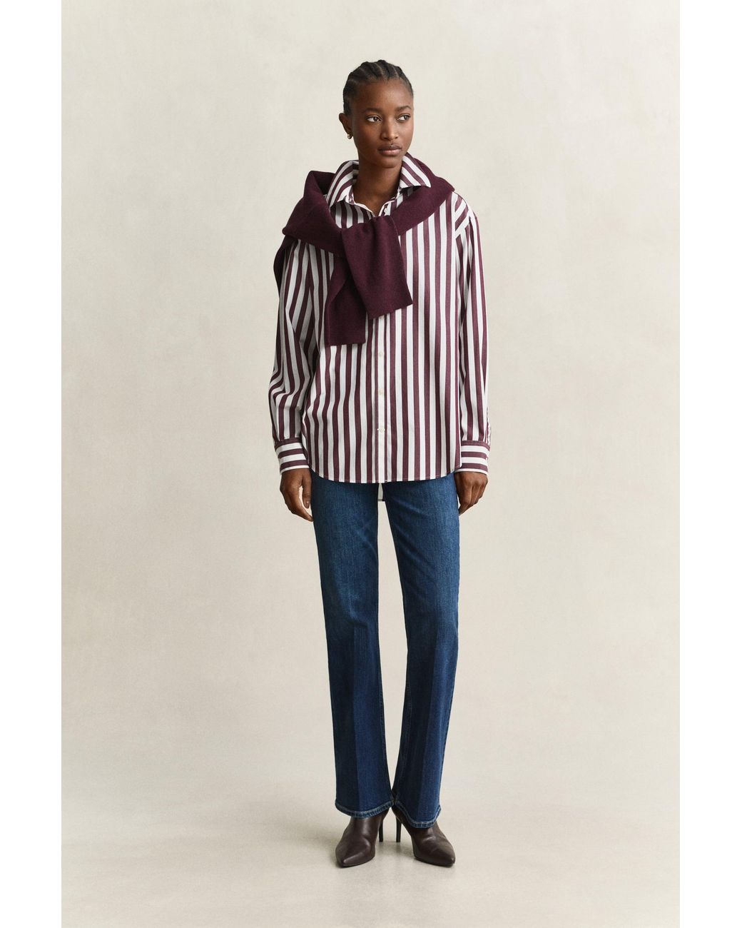 Gant Multicolor Relaxed Striped Poplin Shirt