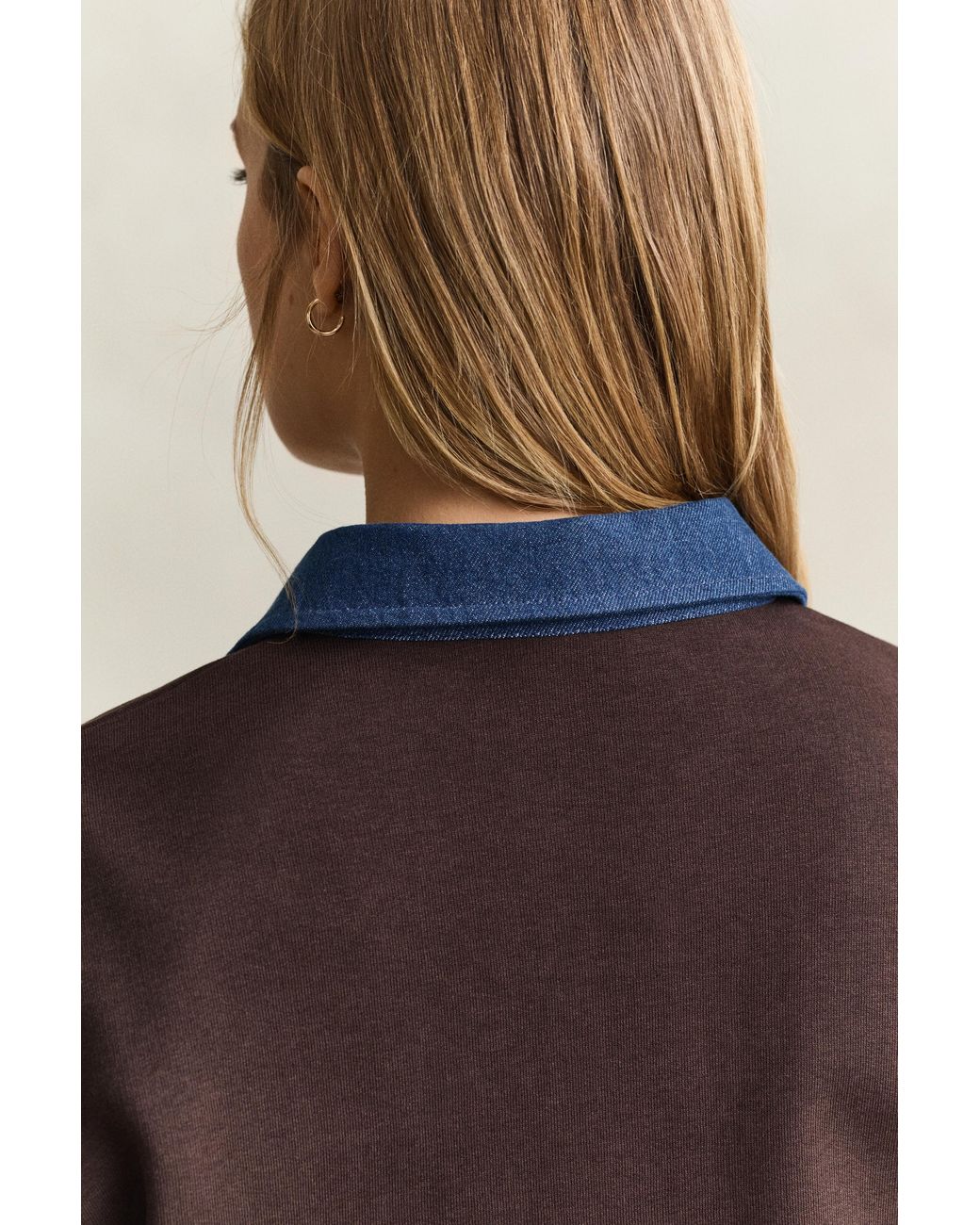 Gant Blue Denim Collared Heavy Rugger Deep