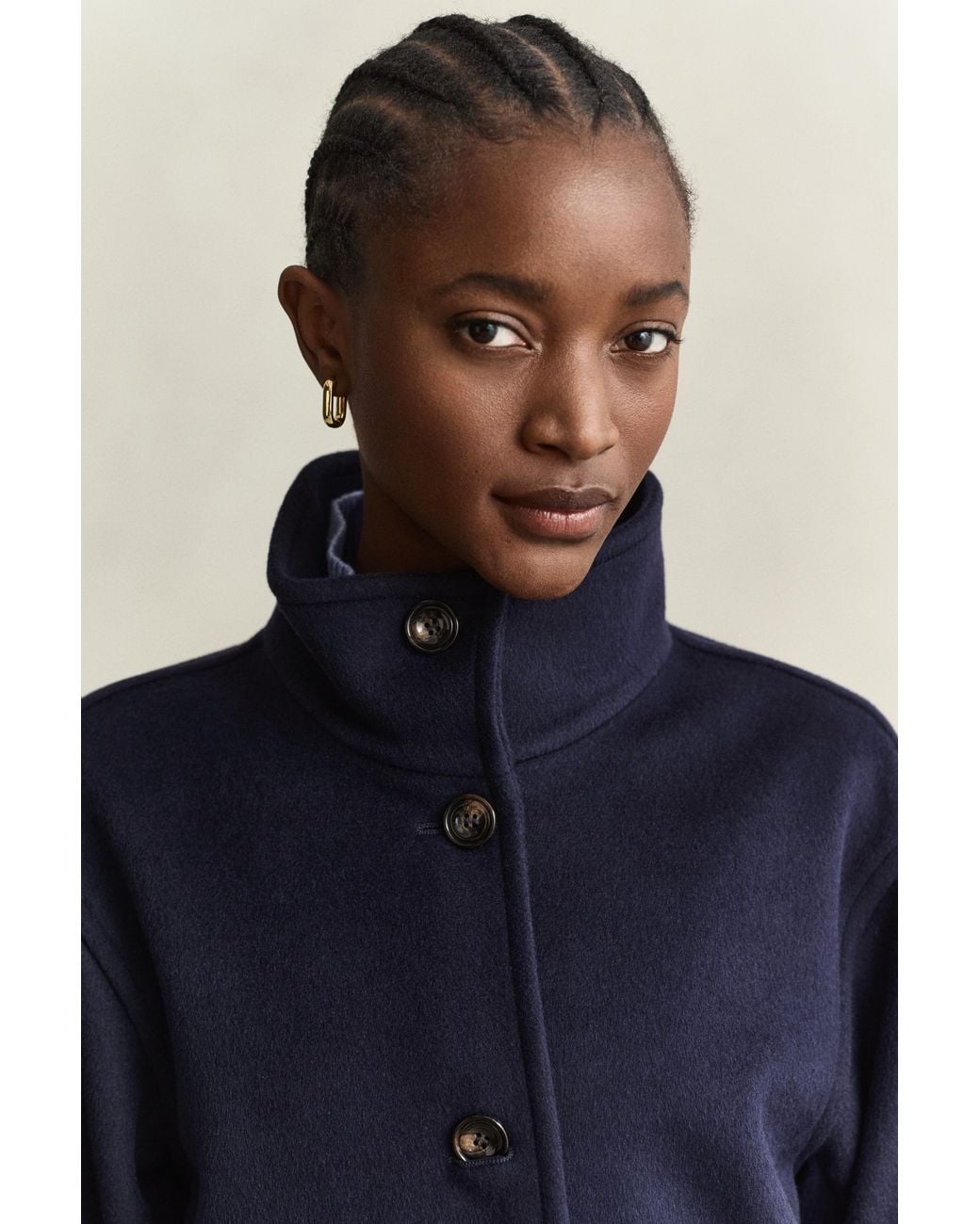 Gant Blue Wool Blend Jacket Evening