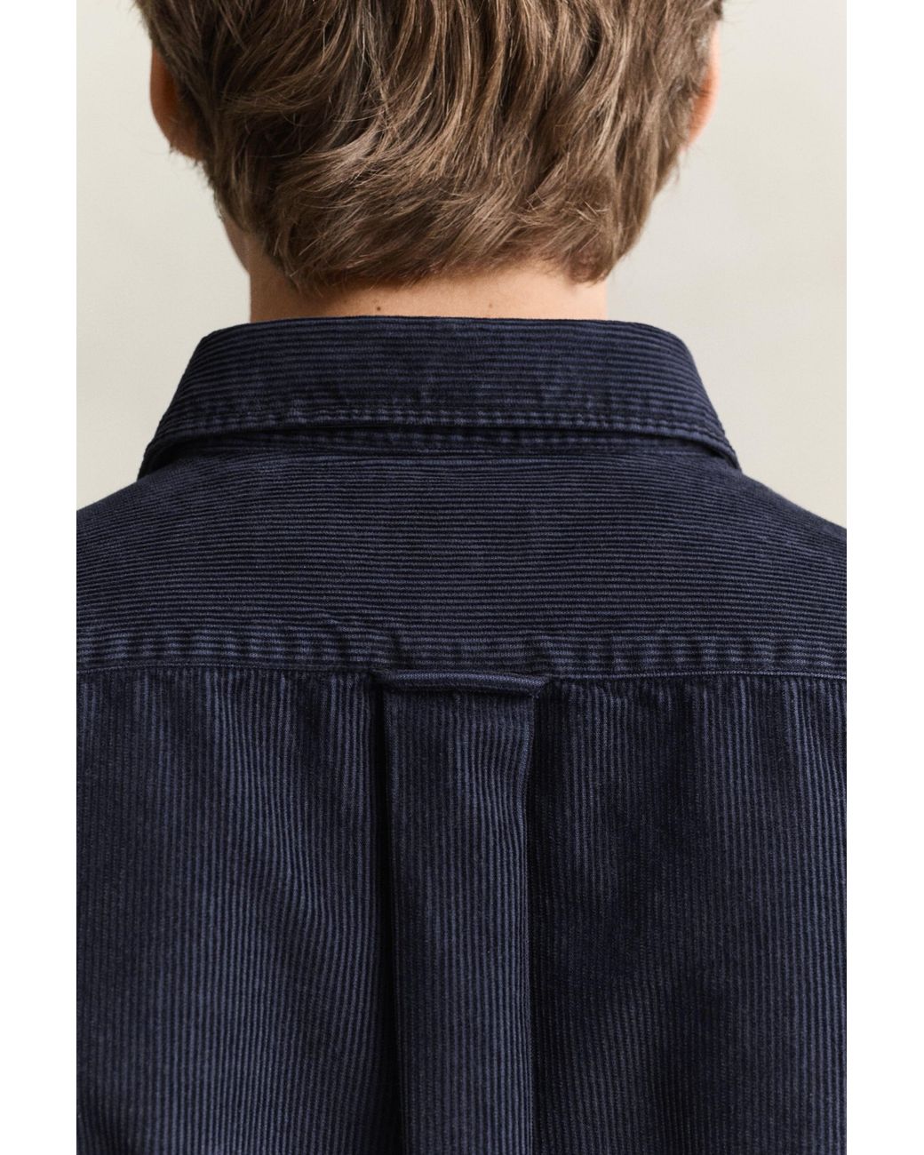 Gant Blue Corduroy Shirt Evening for men