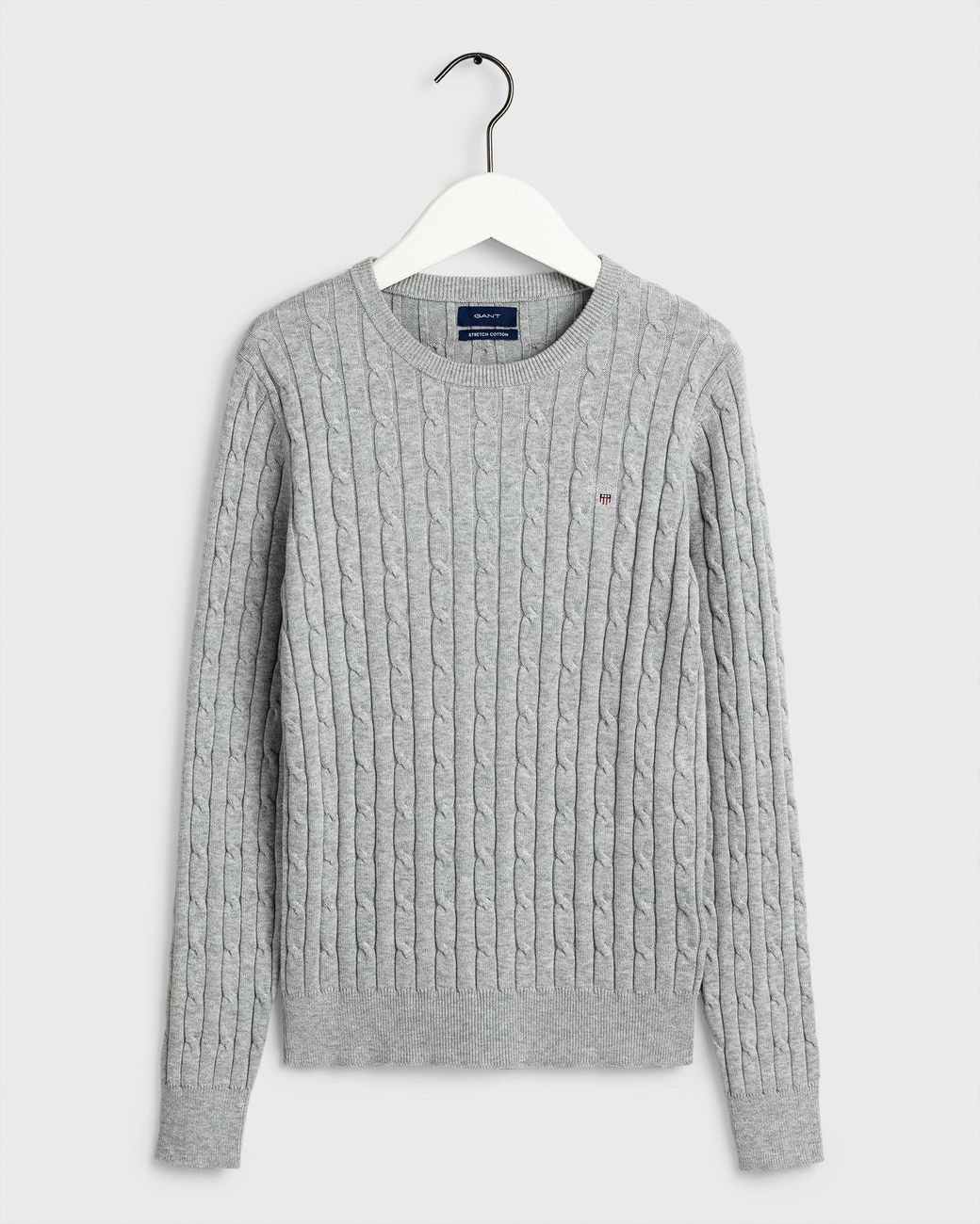 gant cotton cable crewneck jumper