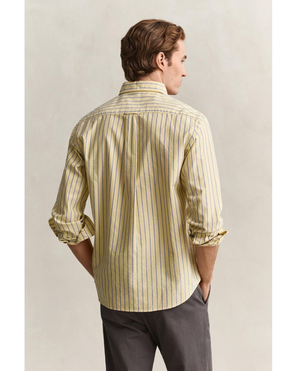Gant Natural Striped Classic Oxford Shirt for men