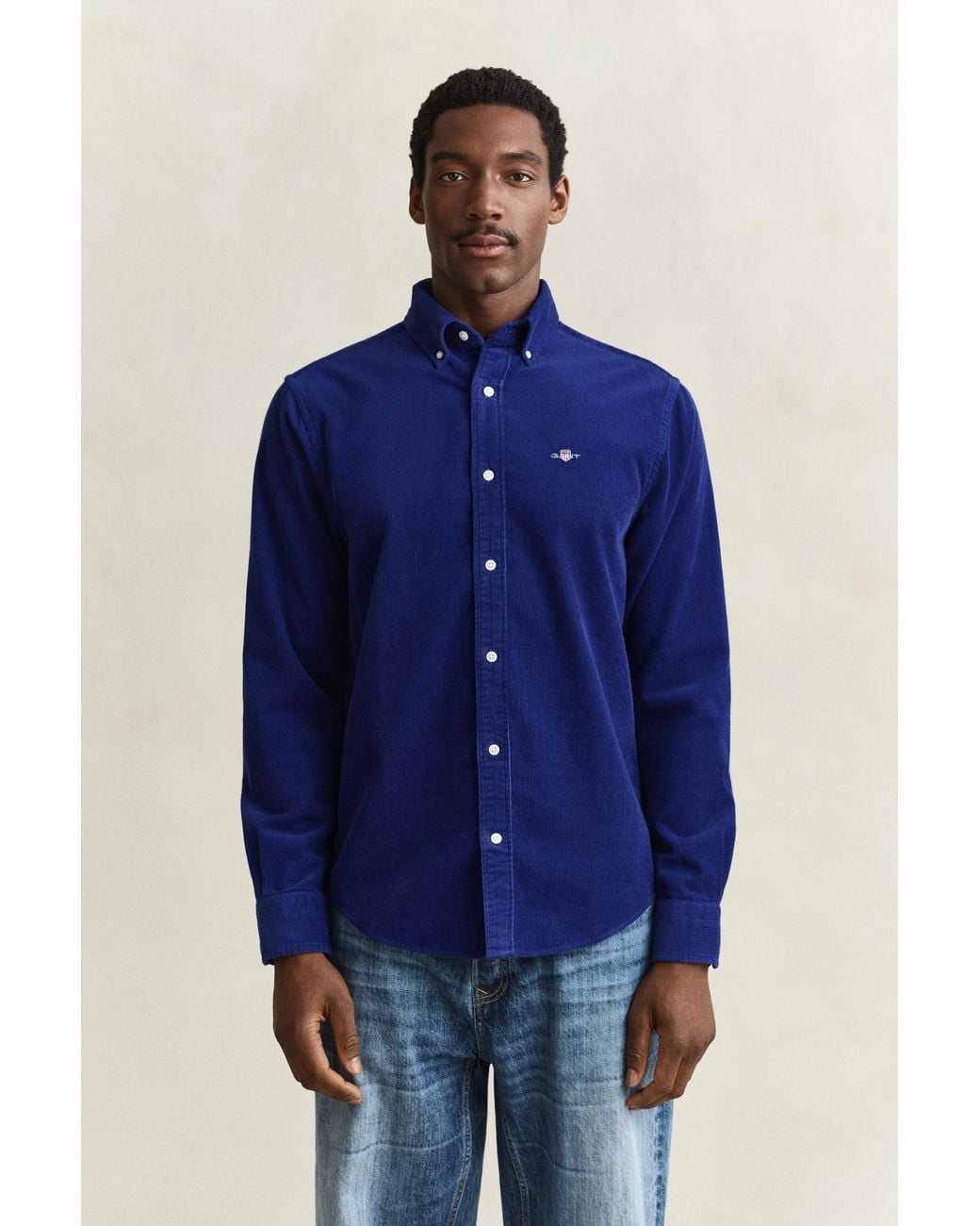 Gant Blue Corduroy Shirt for men