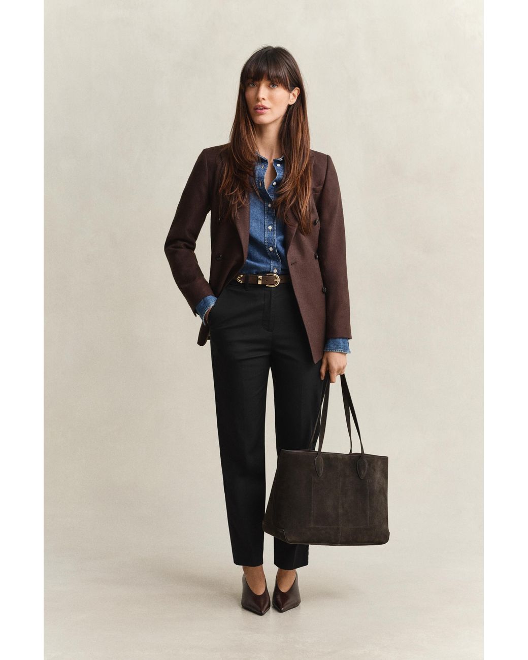 Gant Blue Slim Fit Slacks