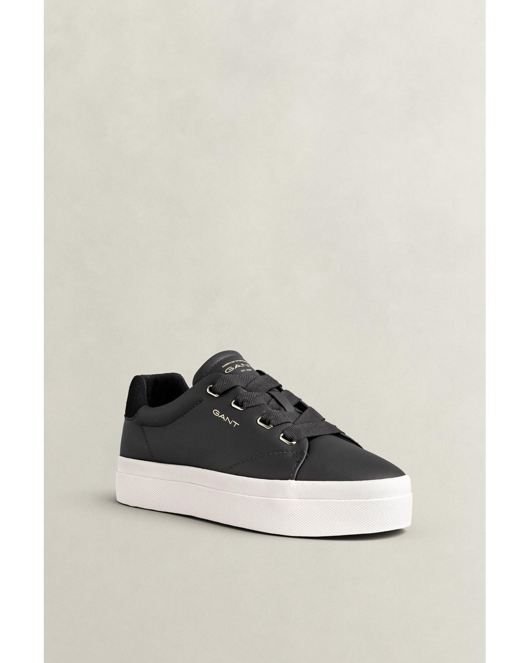 Gant Black Avona Leather Sneakers