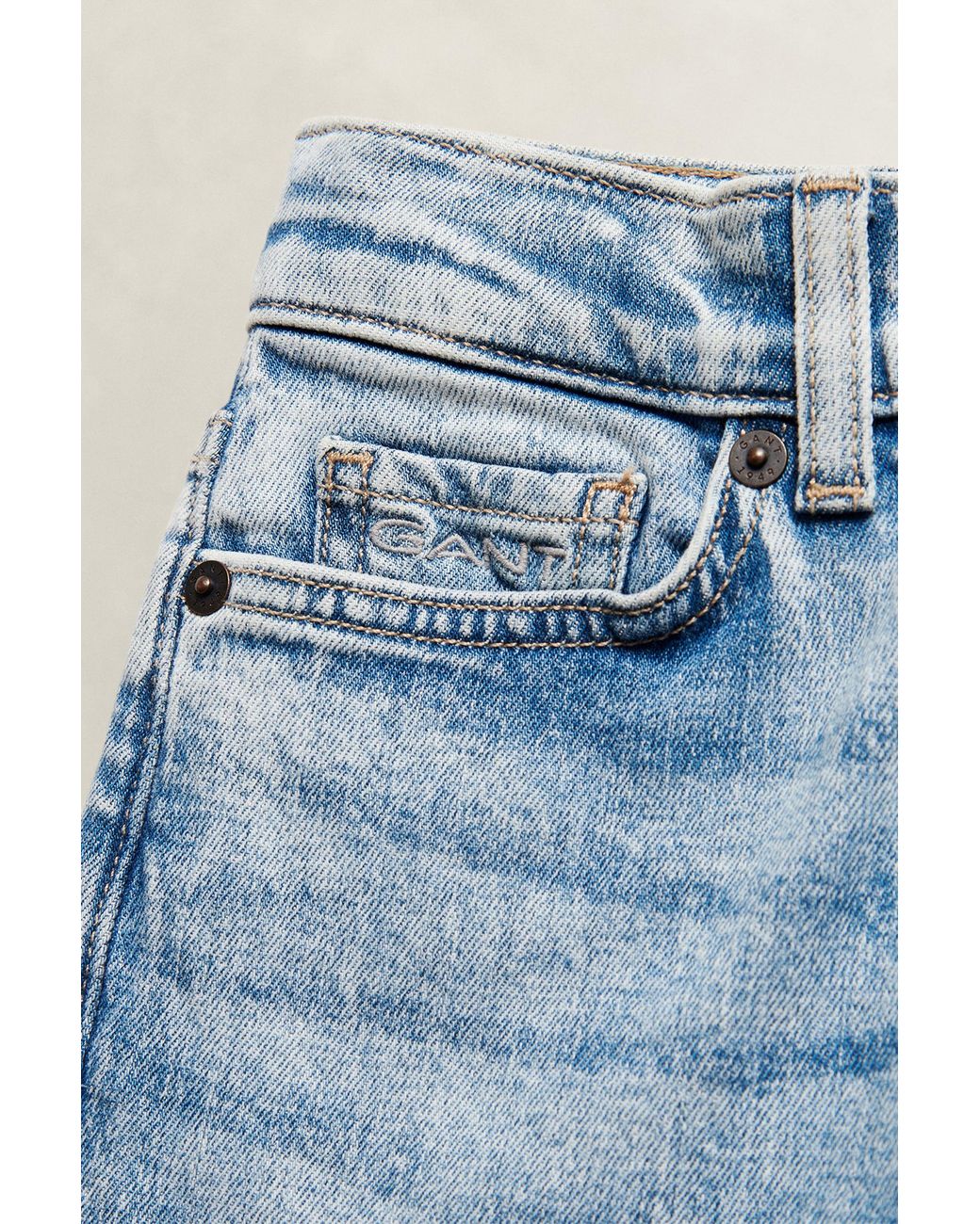 Gant Blue Teens Teen Boys Straight Fit Jeans for men