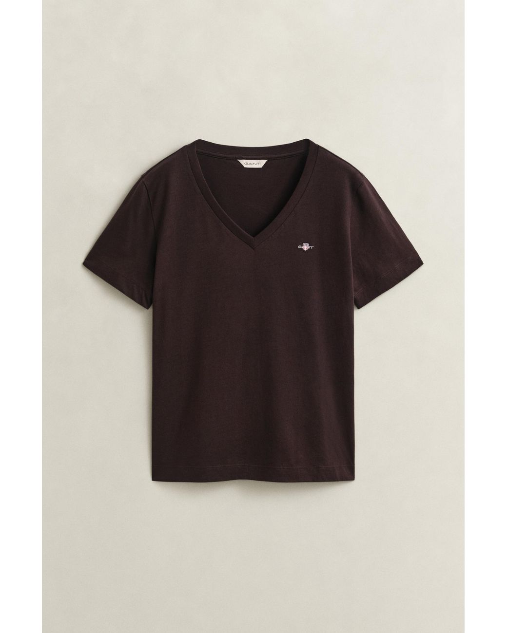 Gant Blue Shield V-Neck T-Shirt Deep