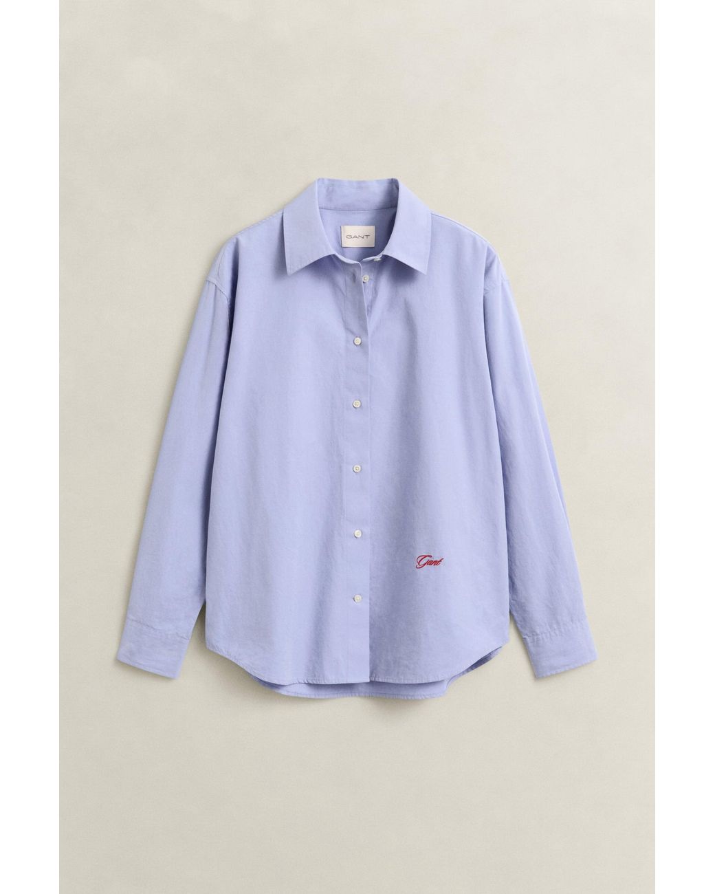 Gant Blue Relaxed Poplin Shirt