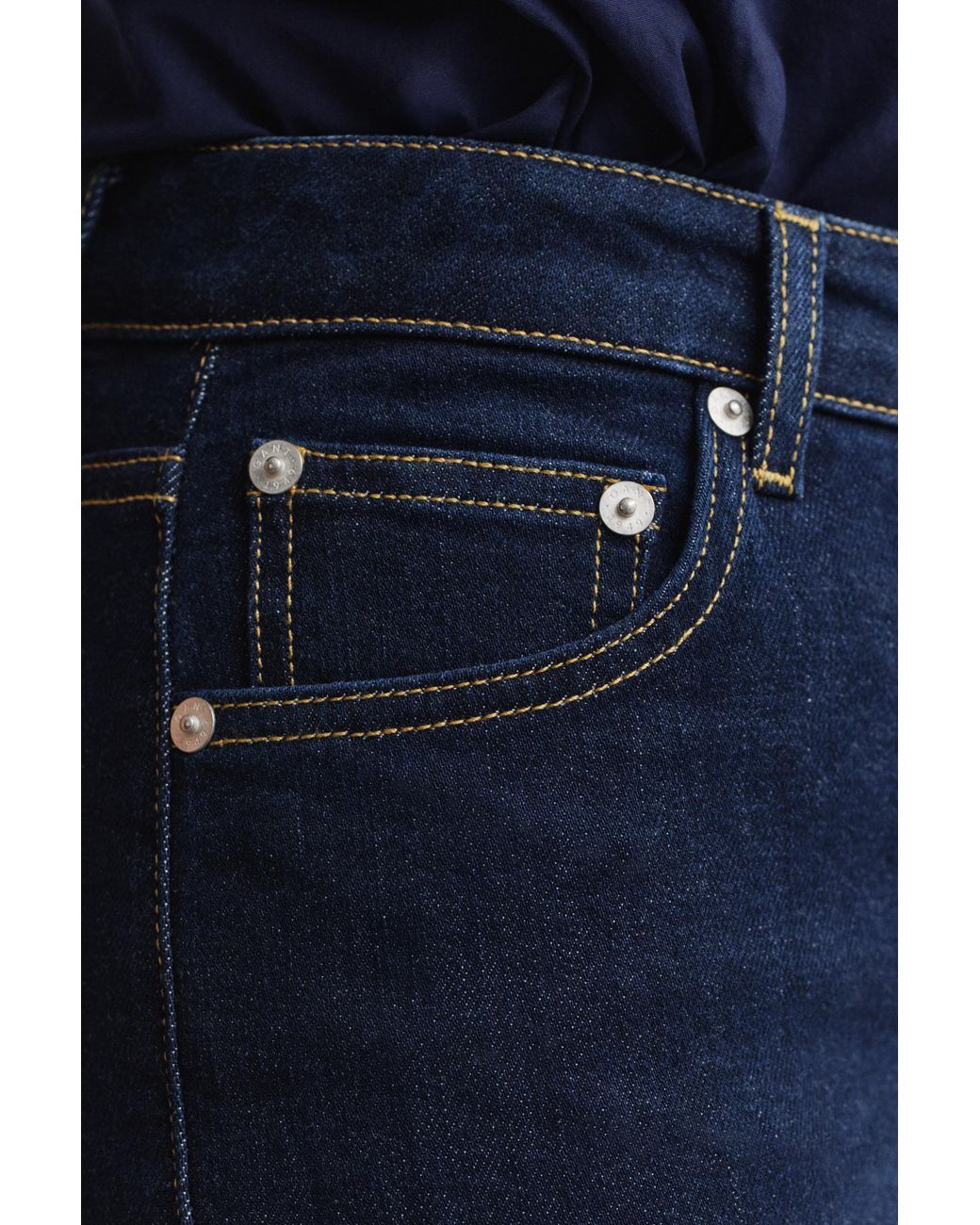Gant Blue Slim Flared Stretch Jeans Dark