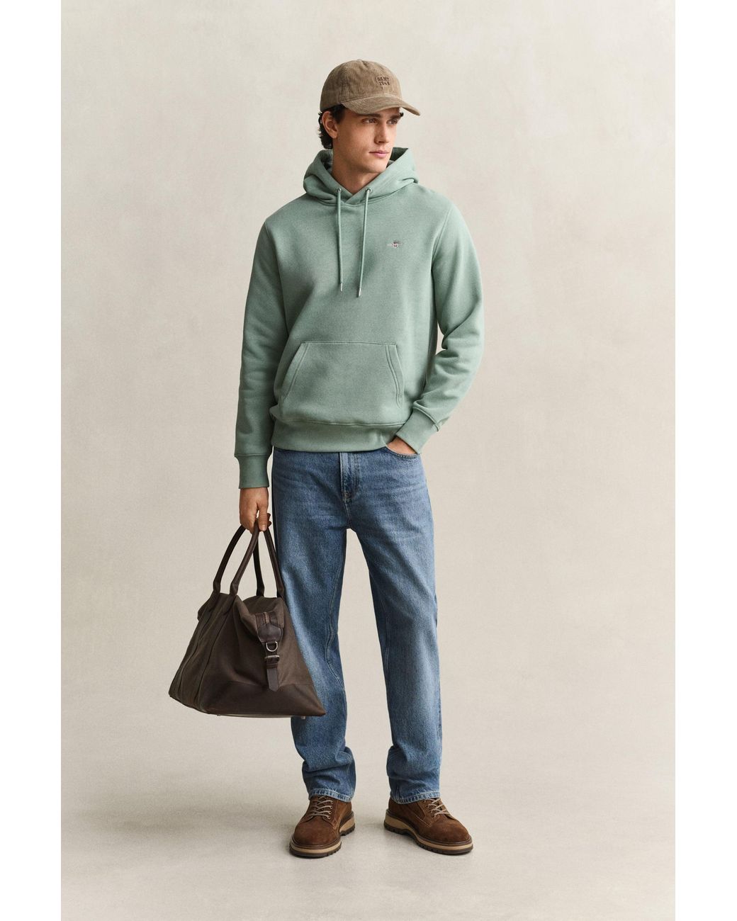 Gant Green Shield Hoodie for men