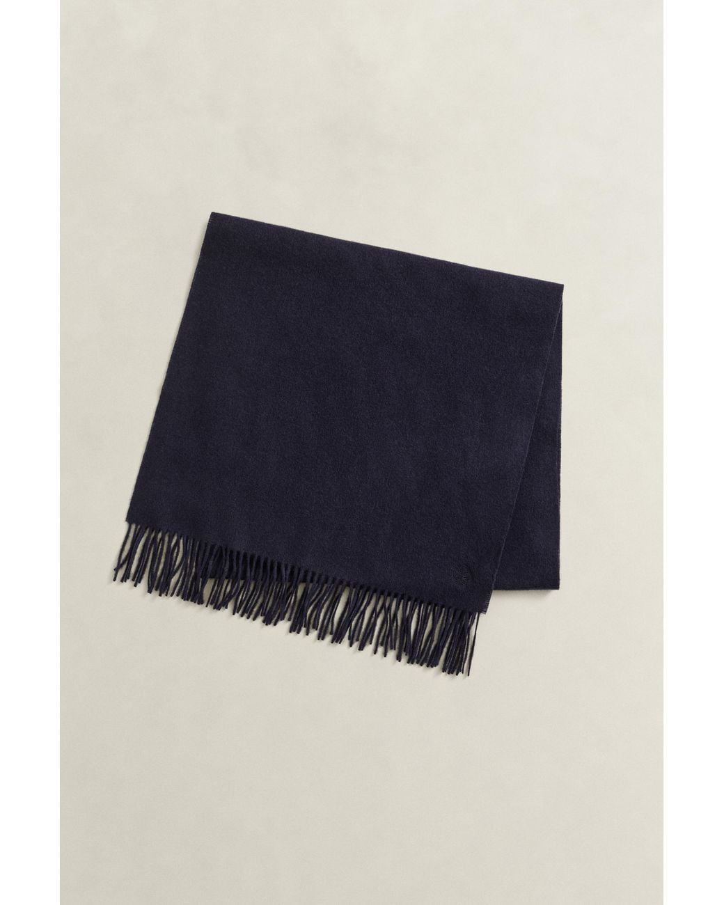 Gant Blue Woven Wool Scarf Evening