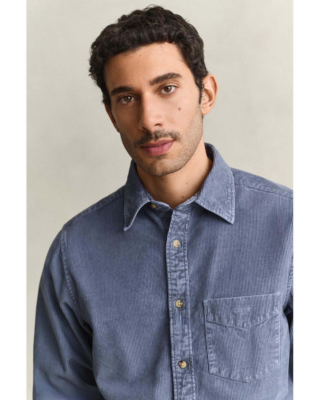 Gant Blue Corduroy Shirt for men