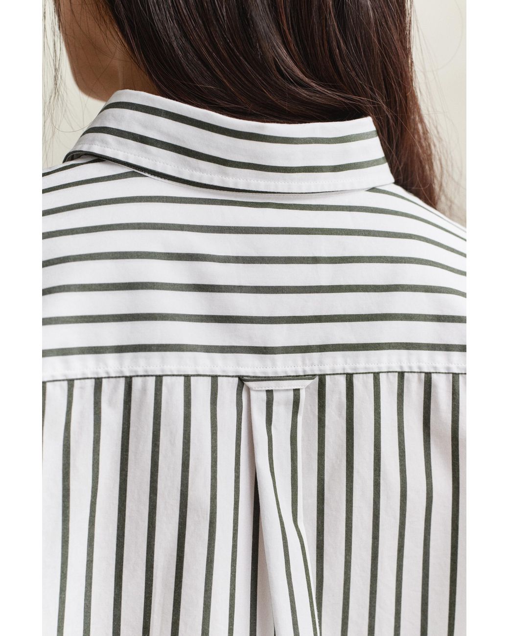 Gant Blue Relaxed Fit Striped Classic Poplin Shirt