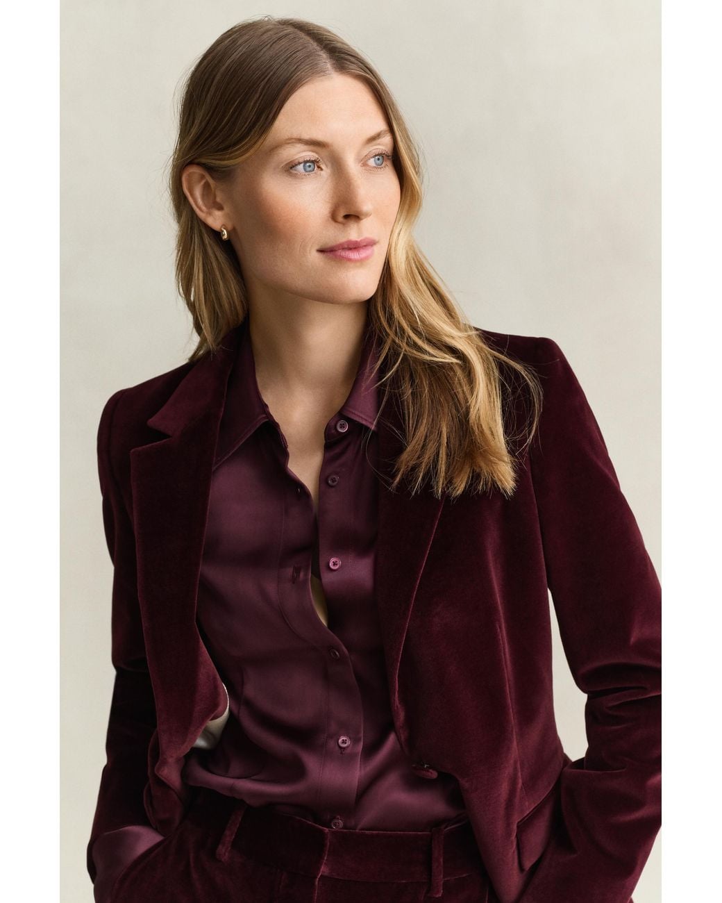 Gant Purple Velvet Blazer