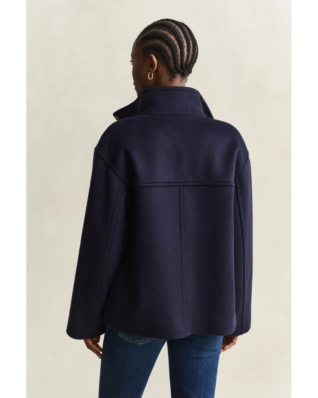 Gant Blue Wool Blend Jacket Evening