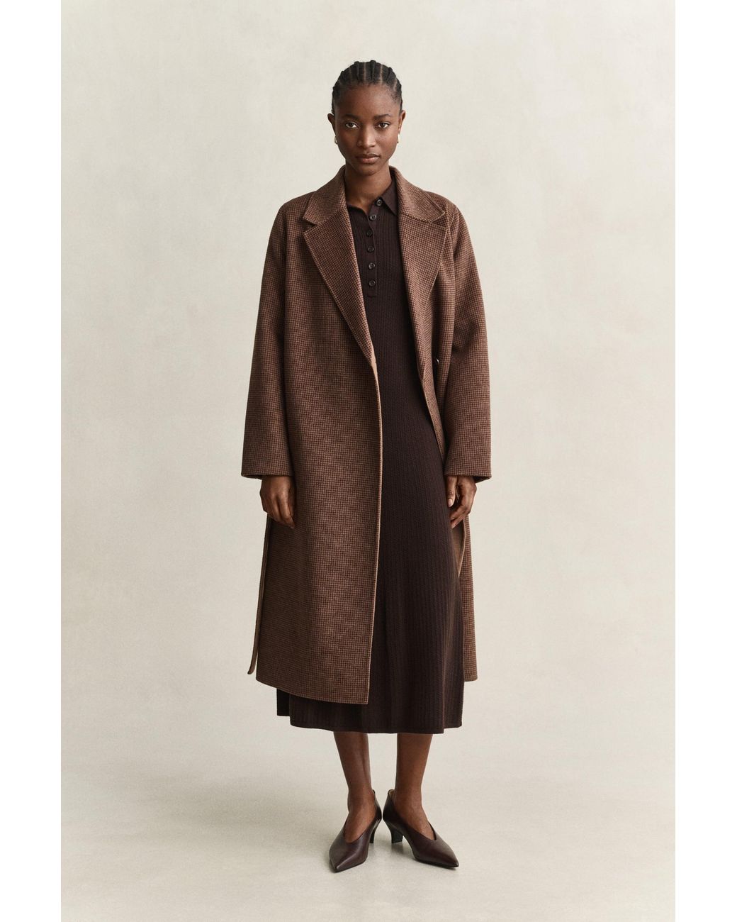 Gant Natural Cable Knit Dress Deep